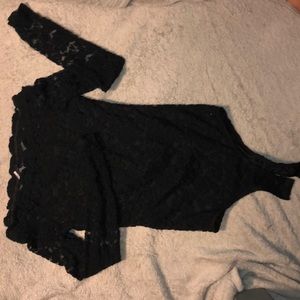 Rue 21 long sleeve off the shoulder lace bodysuit